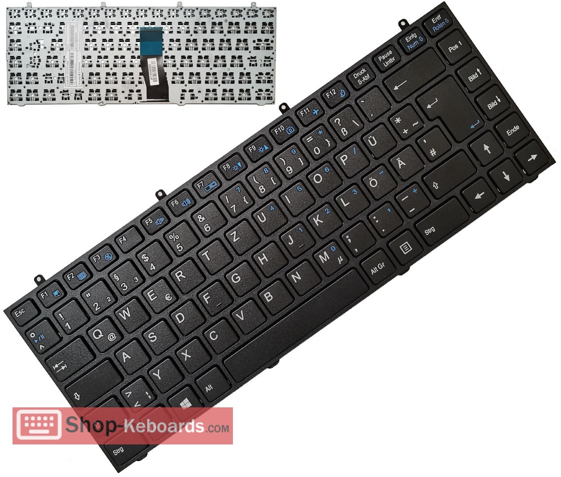 Clevo 6-80-W84A0-240-1 Keyboard replacement