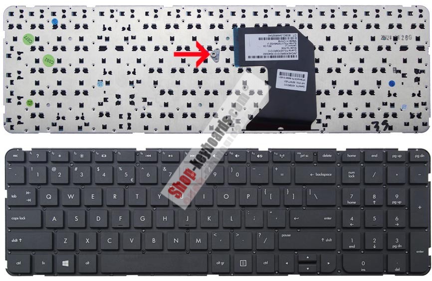 HP 697477-BA1  Keyboard replacement