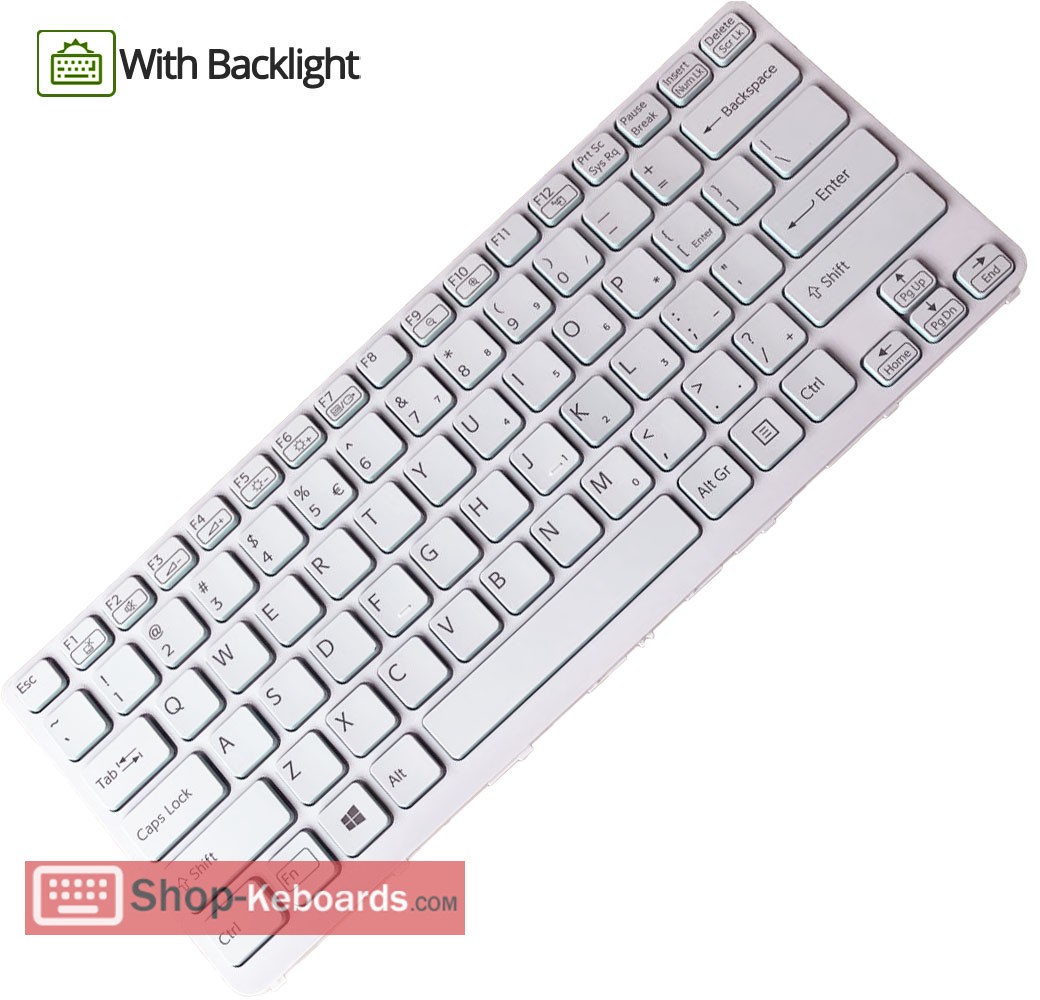 Sony 9Z.N6BBF.C01  Keyboard replacement