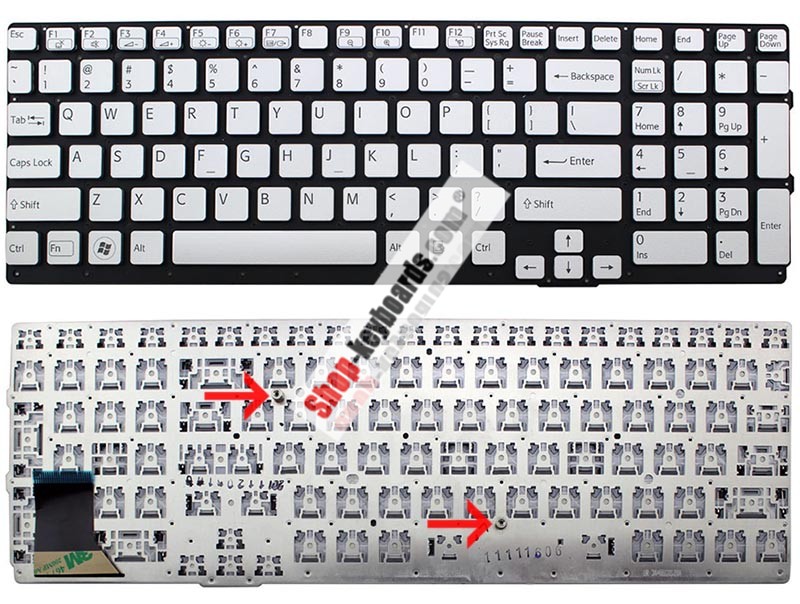 Sony VAIO VPC-SE2S2C/3C Keyboard replacement