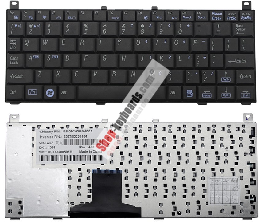 Toshiba Satellite NB100-12S Keyboard replacement
