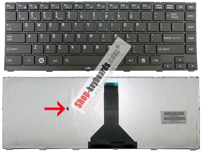 Toshiba MP-10N93U46356 Keyboard replacement