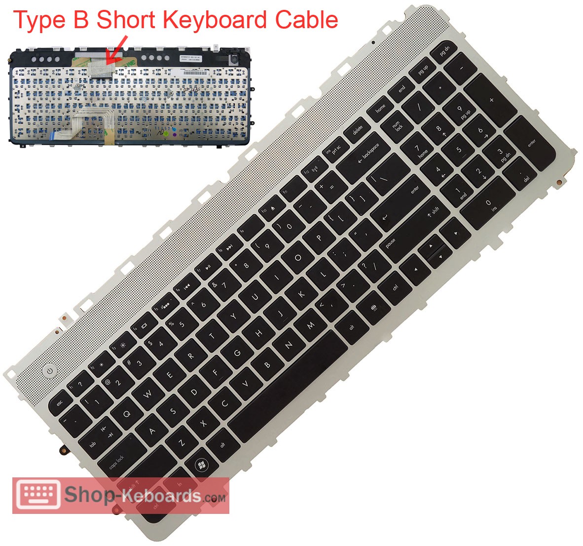 HP V128026AK1 Keyboard replacement
