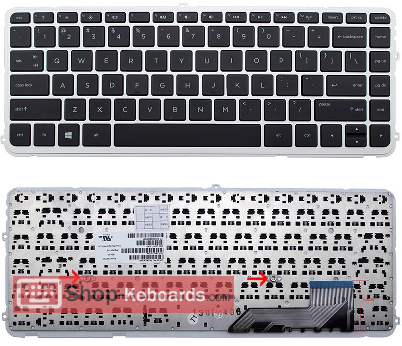 HP Envy 14-K018TX Sleekbook Keyboard replacement