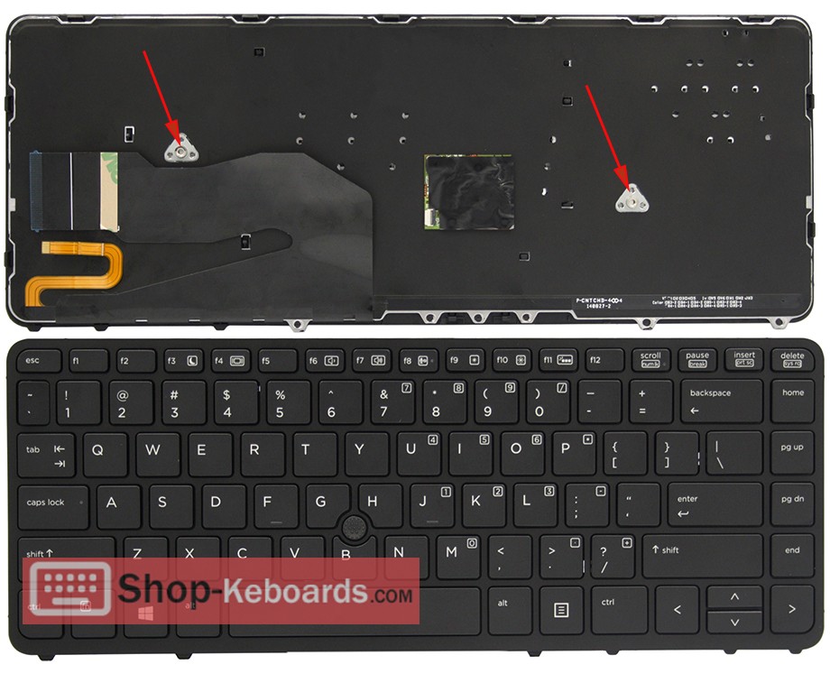 HP ZBook 14 Keyboard replacement