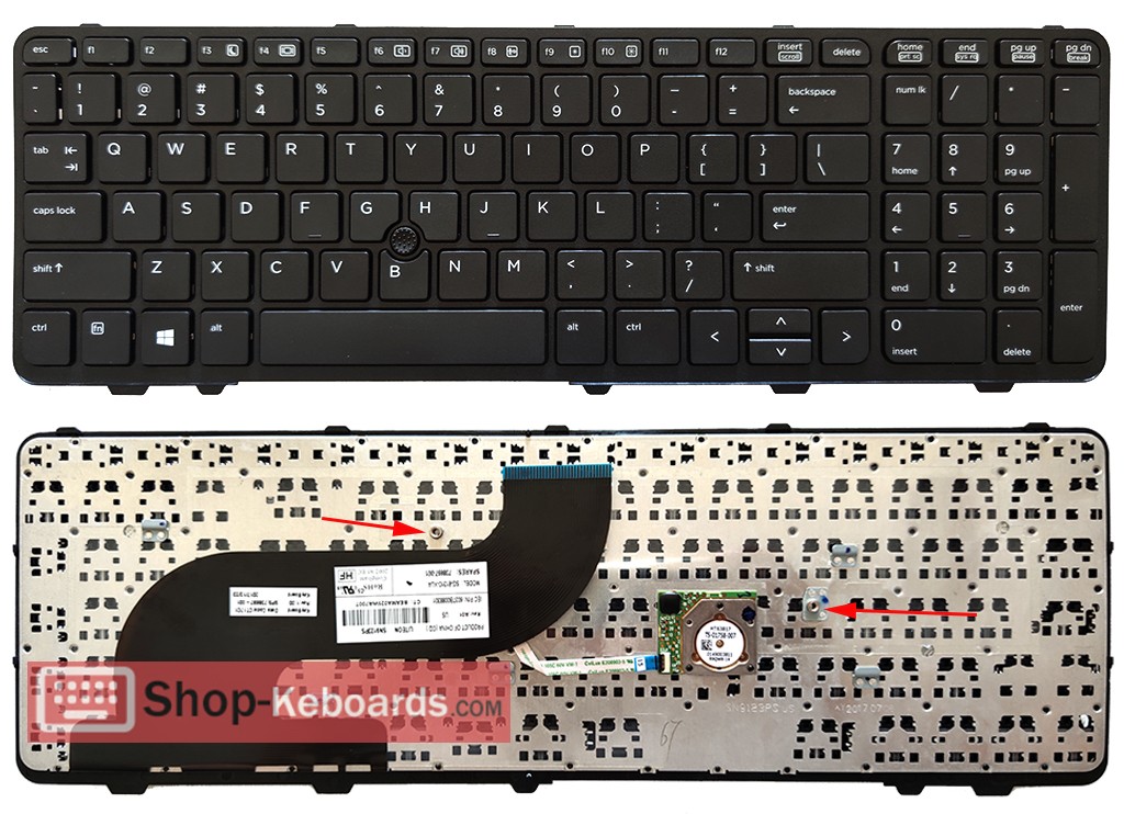 HP ProBook 655 G0 Keyboard replacement