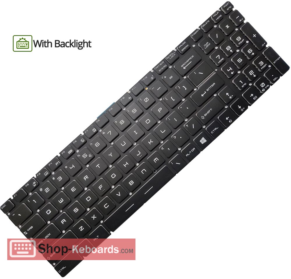 MSI Prestige PE60 2QD-404XES Keyboard replacement