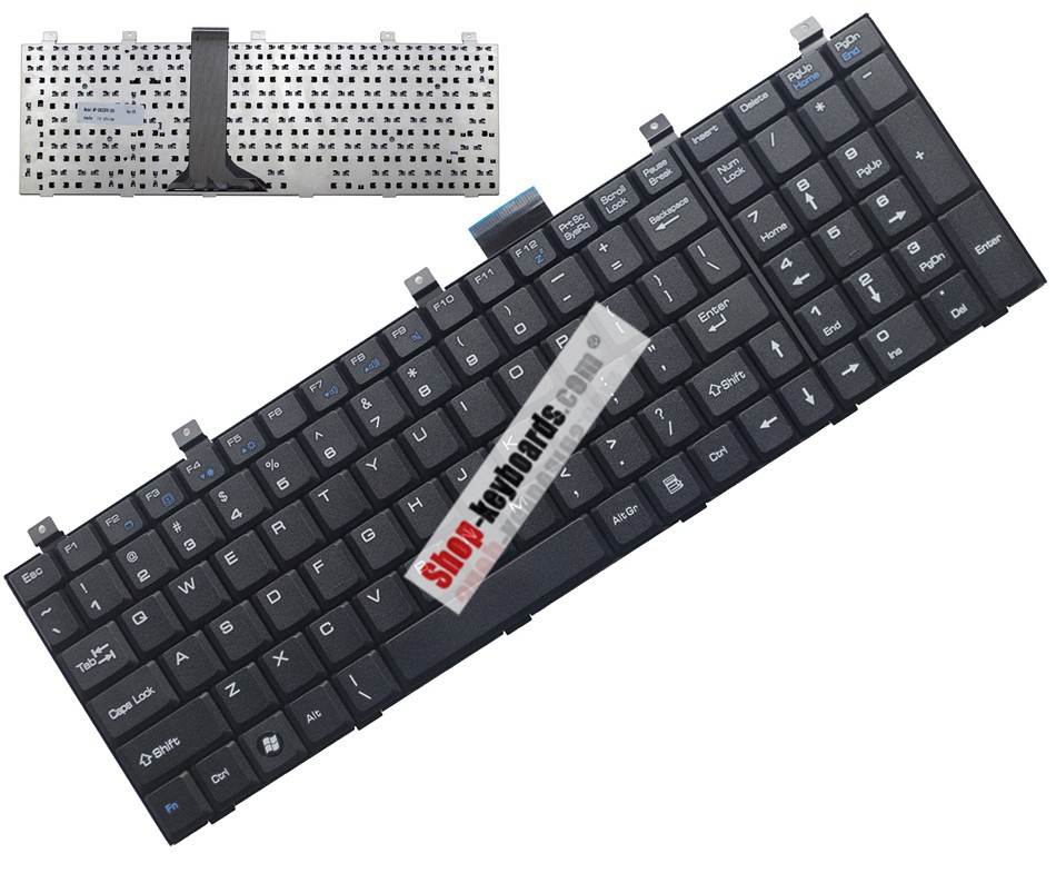 MSI MS-1657 Keyboard replacement