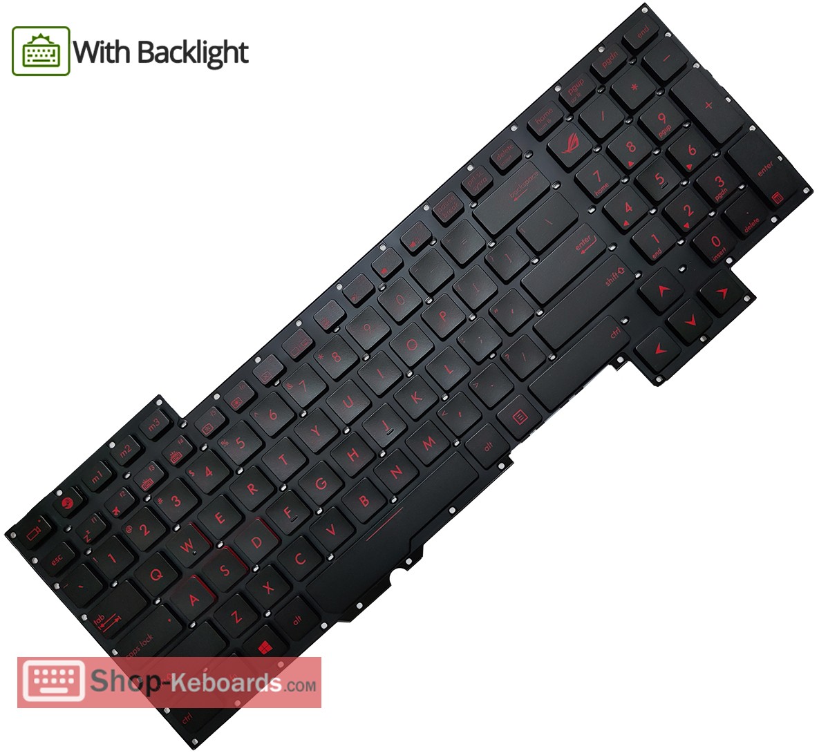 Asus G751JM Keyboard replacement