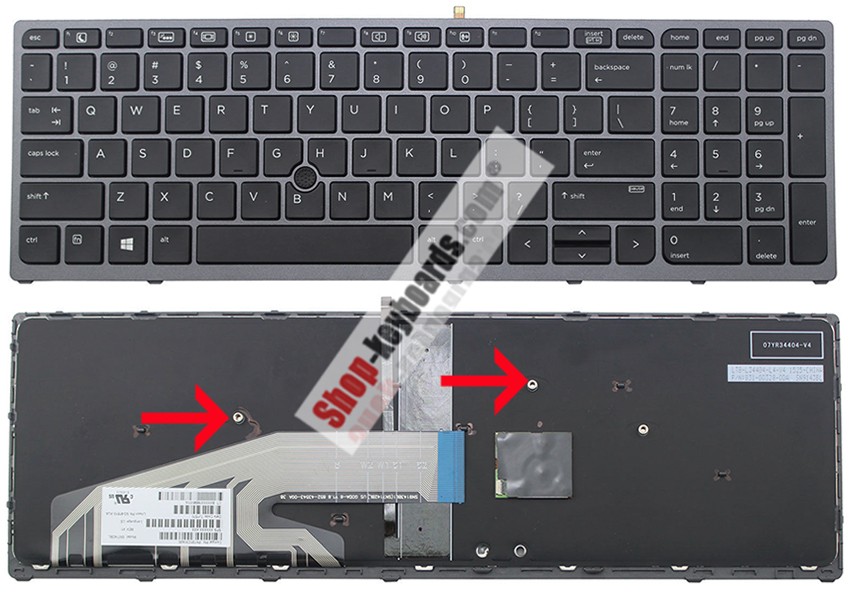 HP 848311-DB1 Keyboard replacement