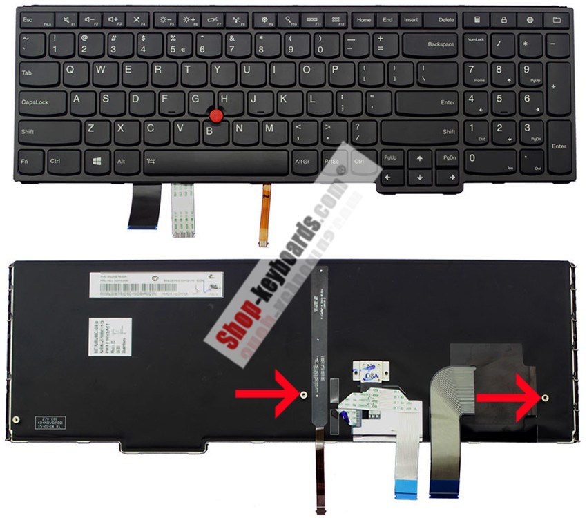 Lenovo MP-14A93USJ698 Keyboard replacement
