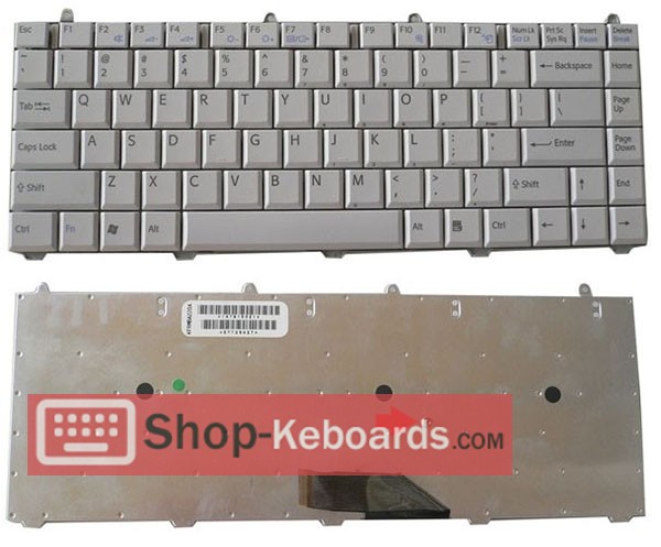 Sony 147915491 Keyboard replacement