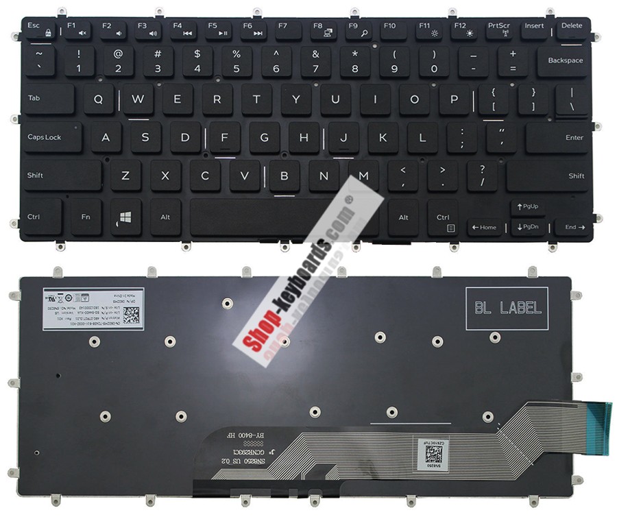 Dell INSPIRON 13-3379 Keyboard replacement