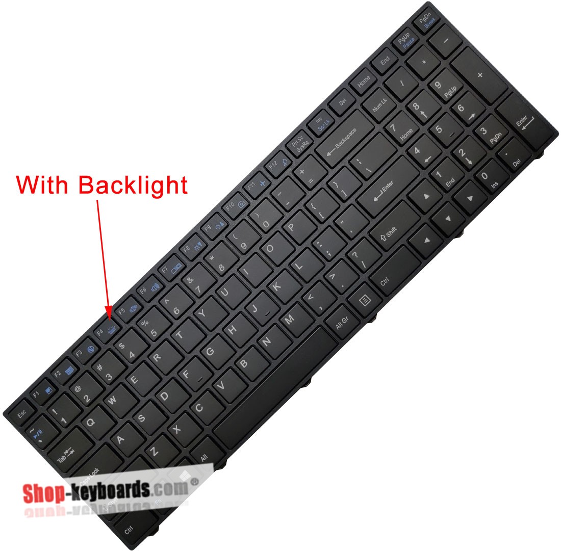 Clevo Sager NP5855 Keyboard replacement