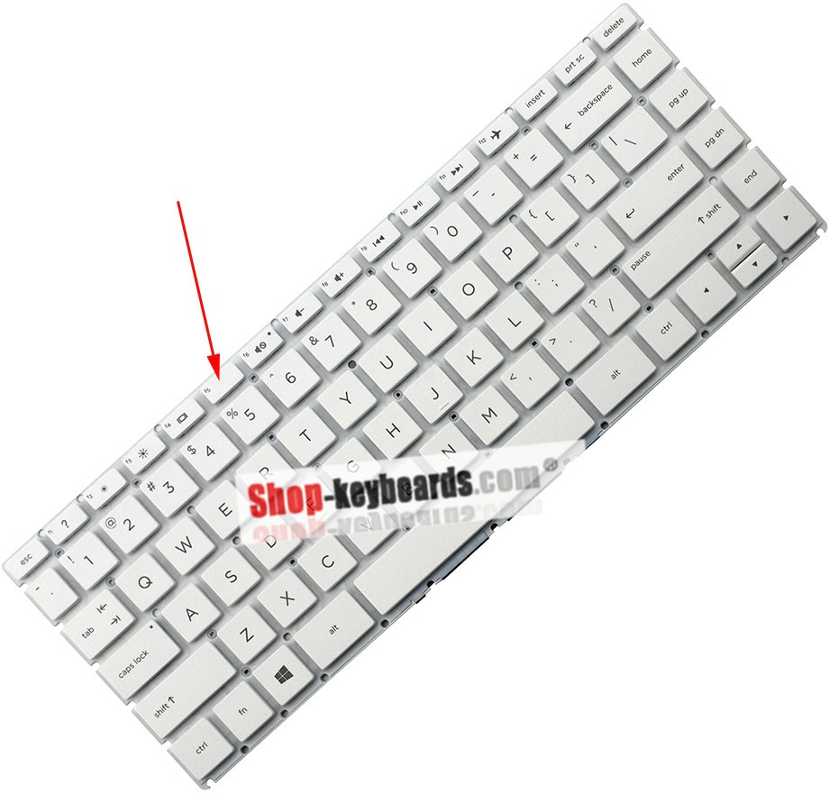HP 933317-O51  Keyboard replacement