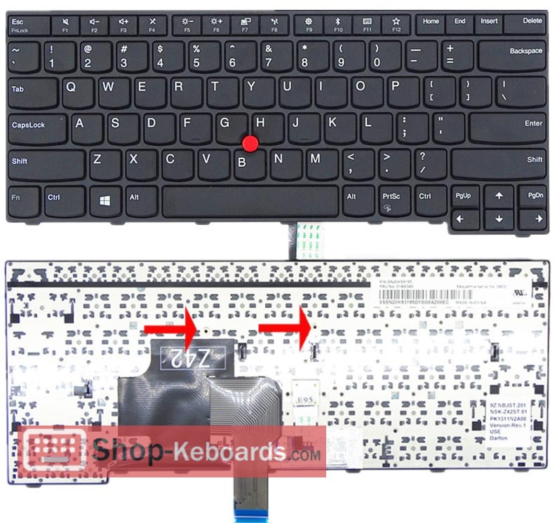 Lenovo 01AX082  Keyboard replacement