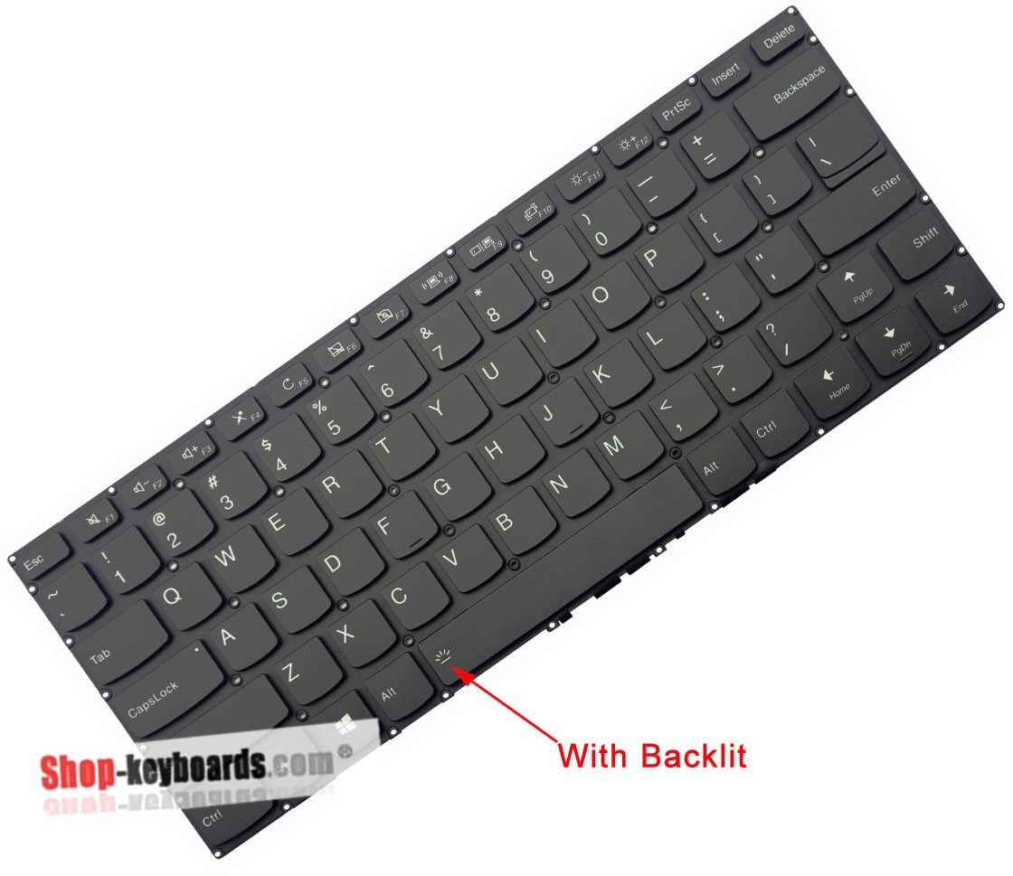 Lenovo Flex 4-1470 Type 80SA Keyboard replacement