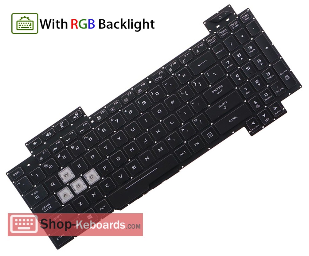 Asus GL504GM Keyboard replacement