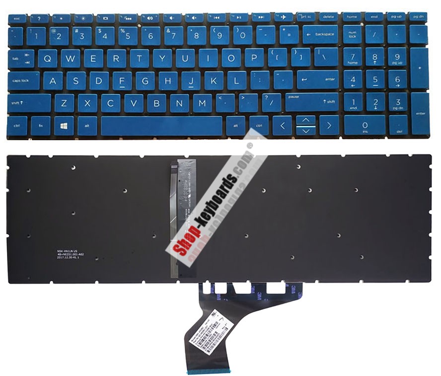HP PAVILION 15-CW1009AX  Keyboard replacement