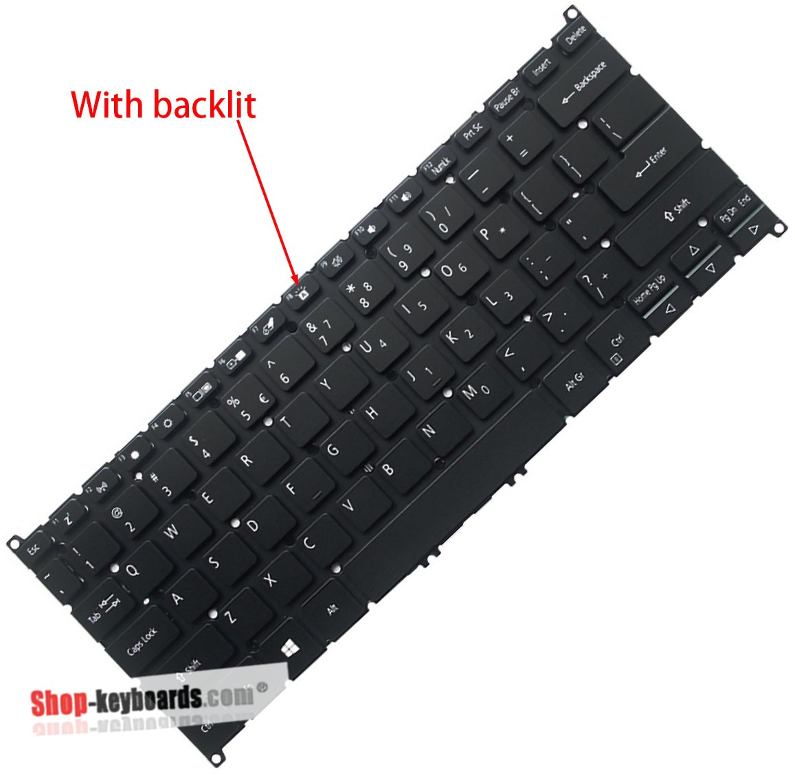 Acer SPIN 5 SP513-52N-552K  Keyboard replacement