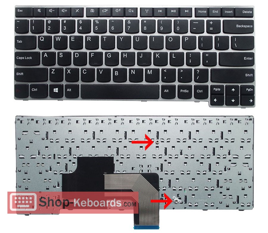 Lenovo V490UA Keyboard replacement