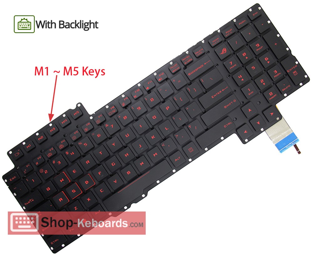 Asus G752VY Keyboard replacement