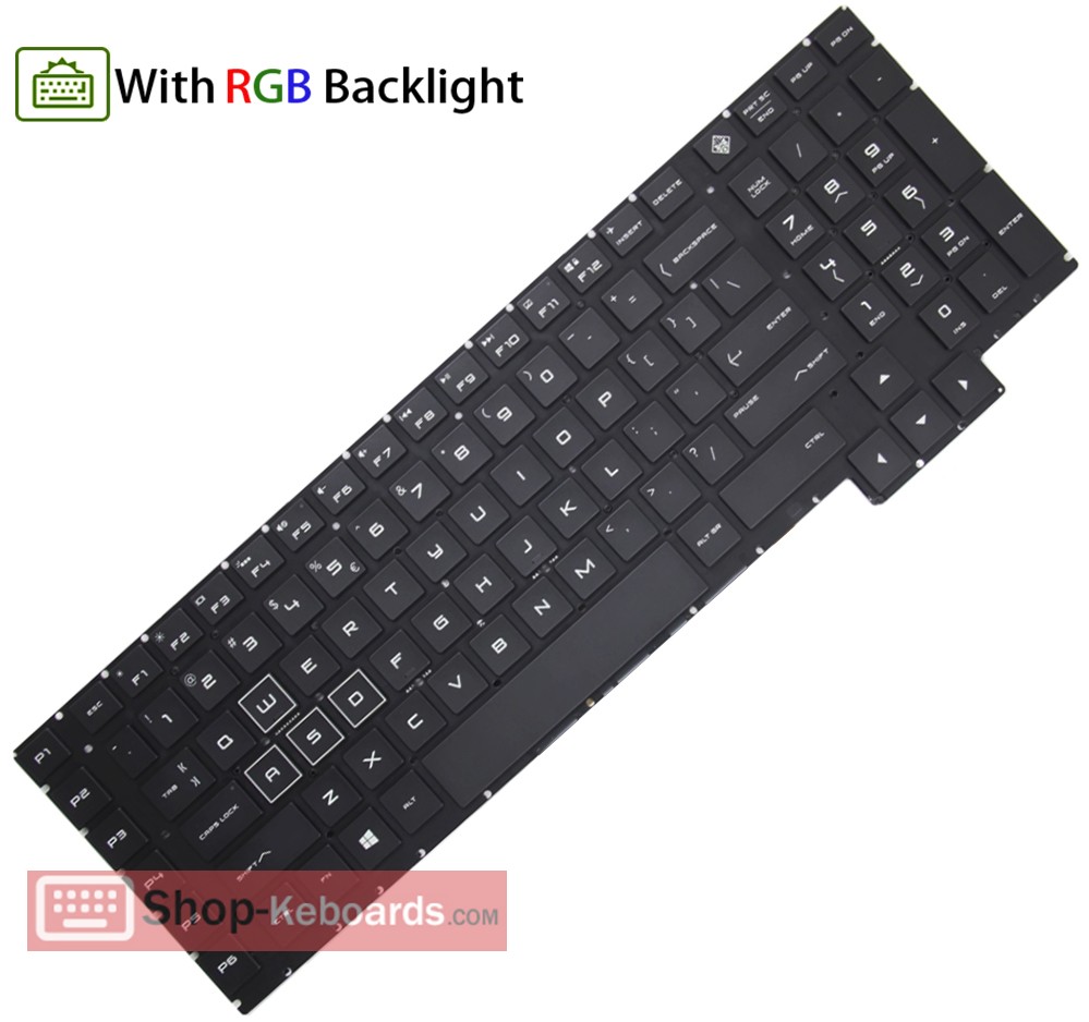 HP OMEN 17-AN098NB  Keyboard replacement