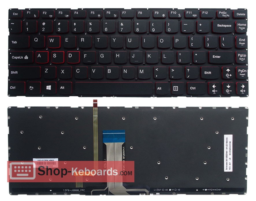 Lenovo Y40-80 Keyboard replacement