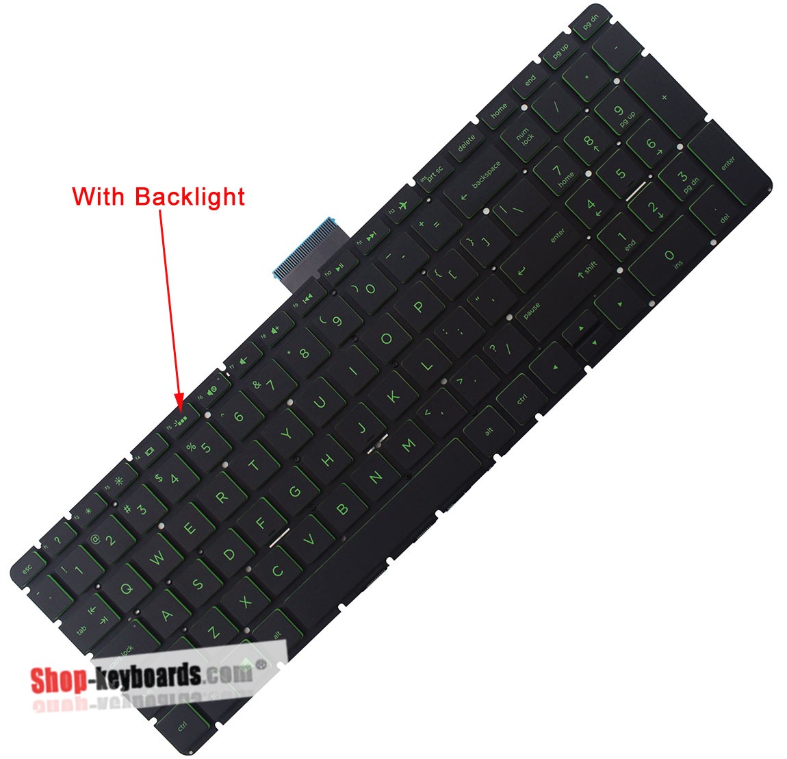 HP PAVILION POWER 15-CB004NG  Keyboard replacement