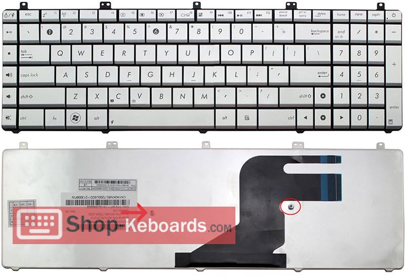 Asus N57 Keyboard replacement