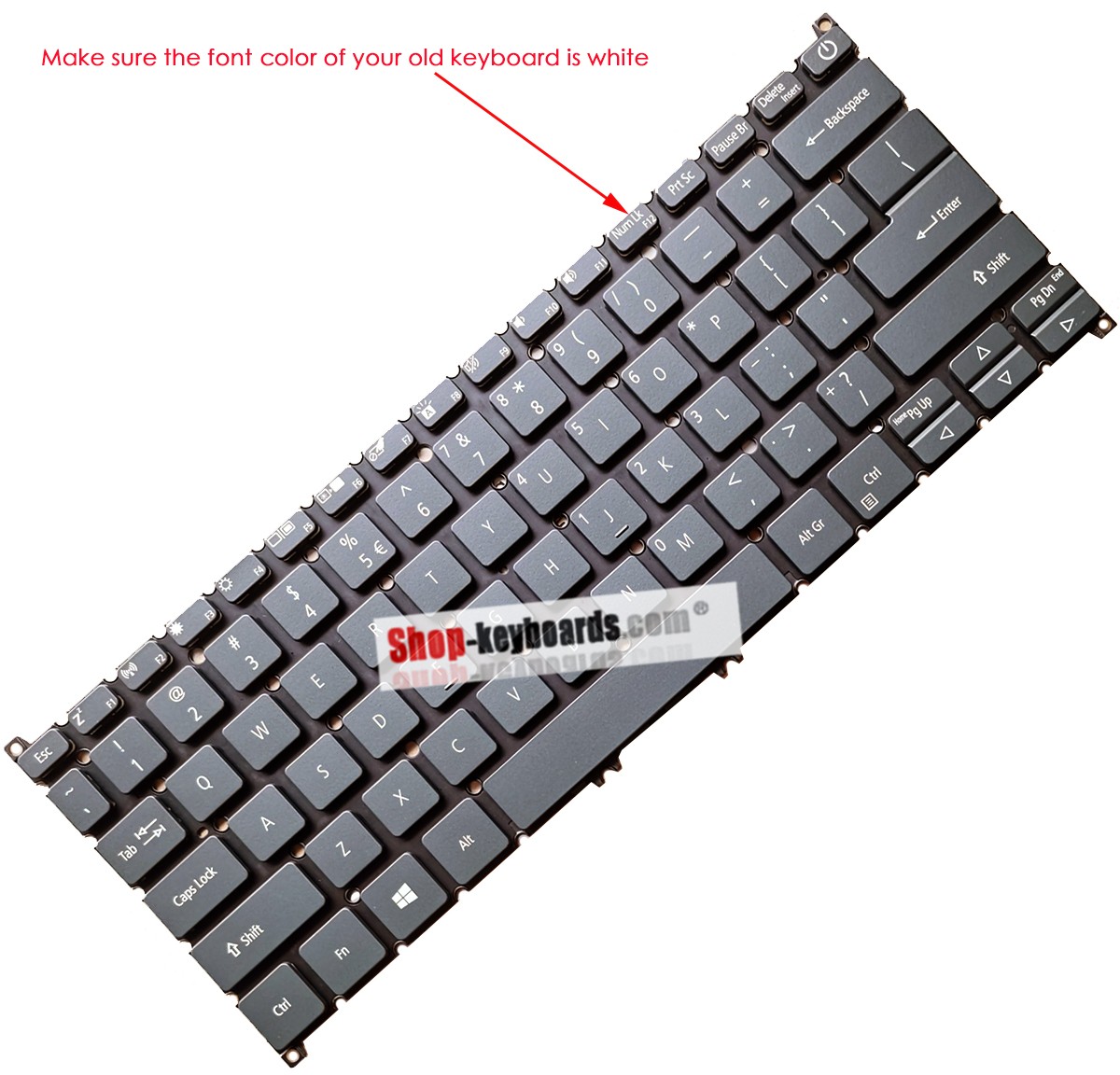 Acer SWIFT 5 SF514-52T-59ZU  Keyboard replacement
