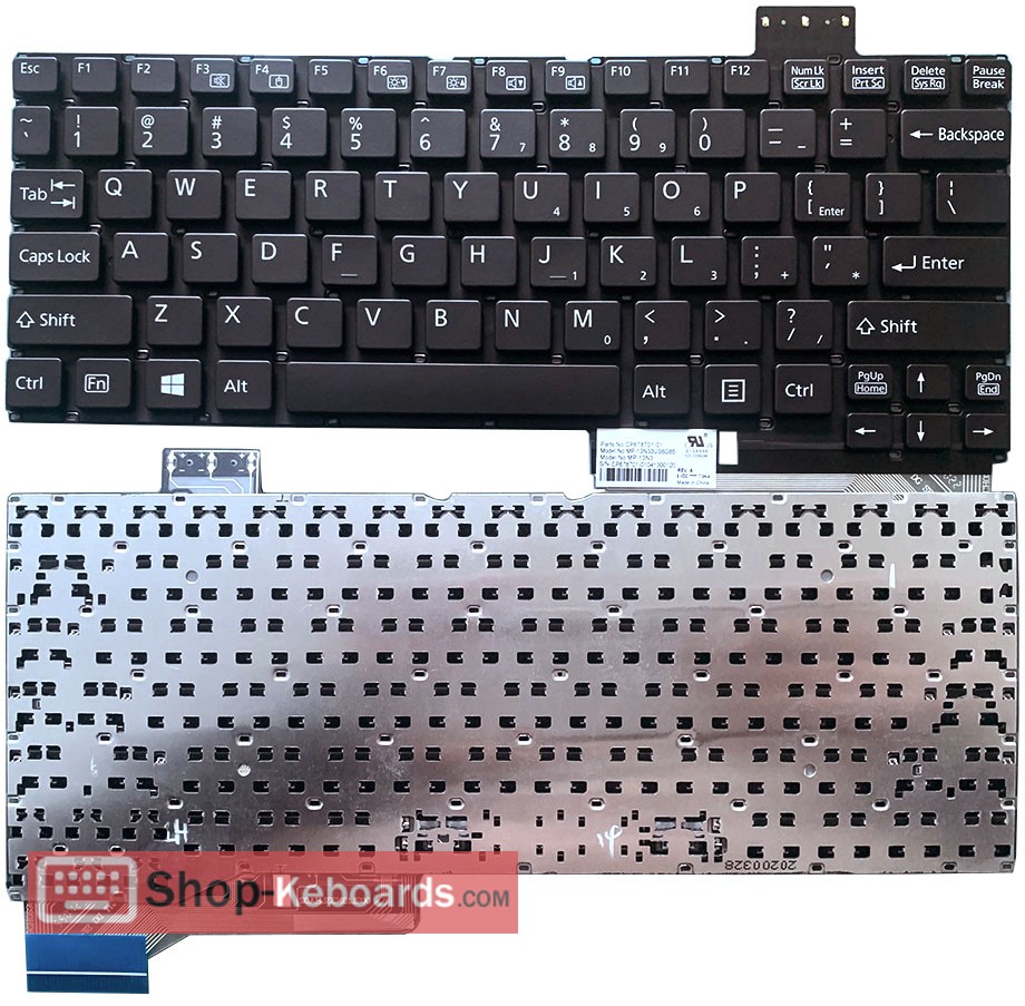 Fujitsu MP-13N36I06D85 Keyboard replacement