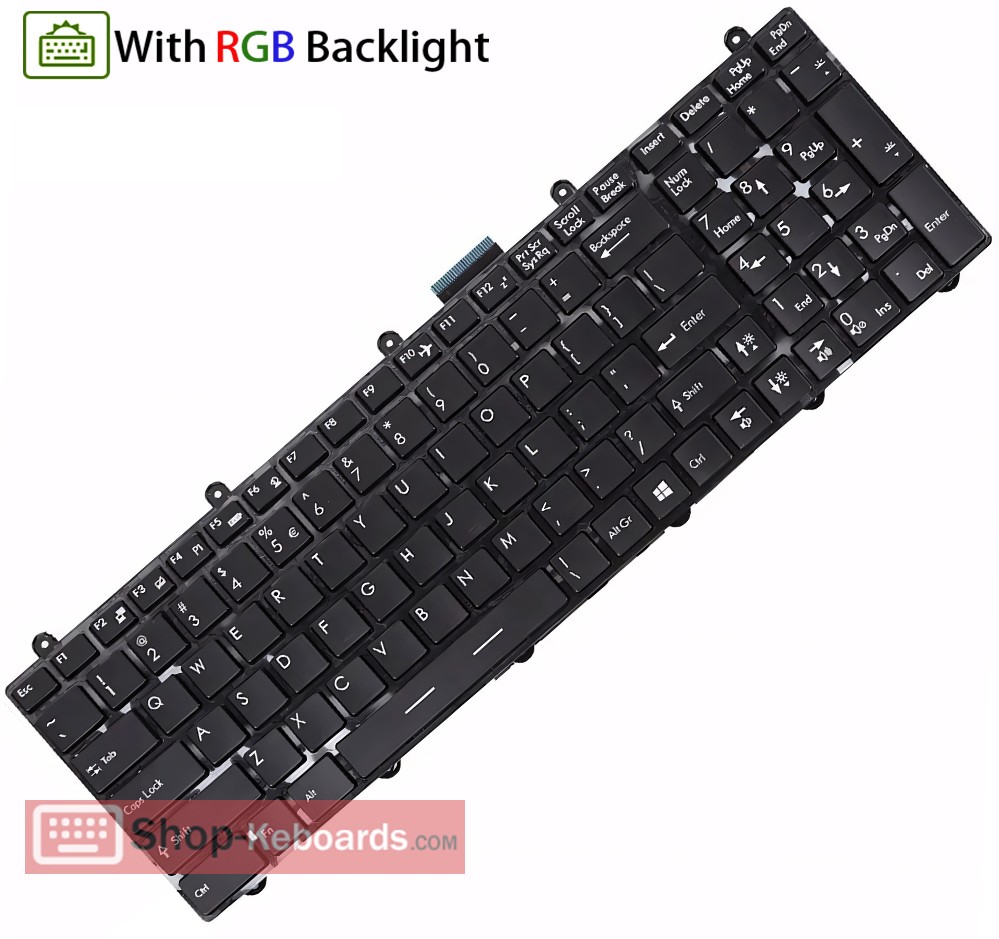 MSI GT783R-658US  Keyboard replacement