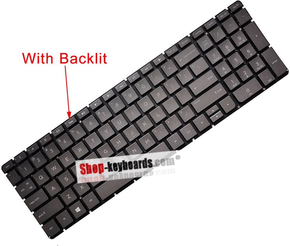 HP PAVILION X360 15-BK001DS  Keyboard replacement