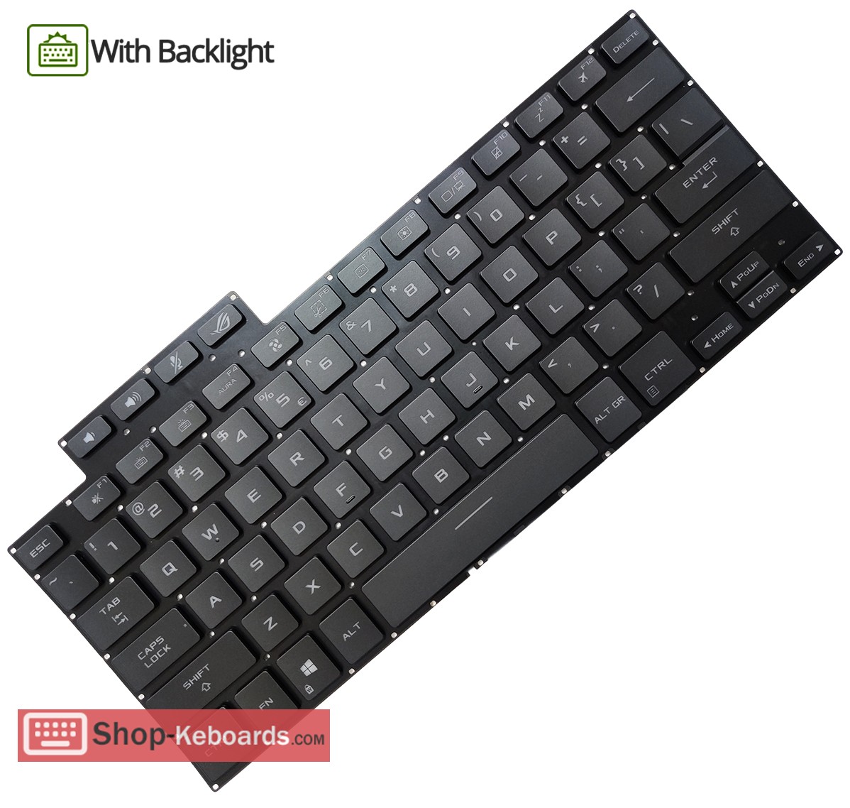 Asus ROG FLOW X13 GV301QH-K6464TS Keyboard replacement