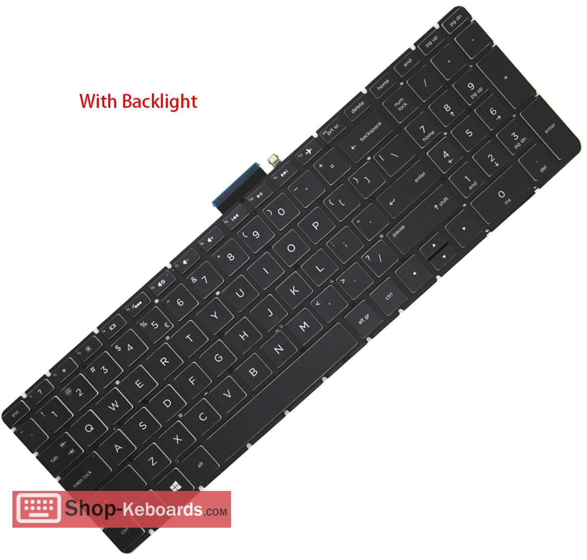 HP PAVILION POWER 15-CB077NR  Keyboard replacement