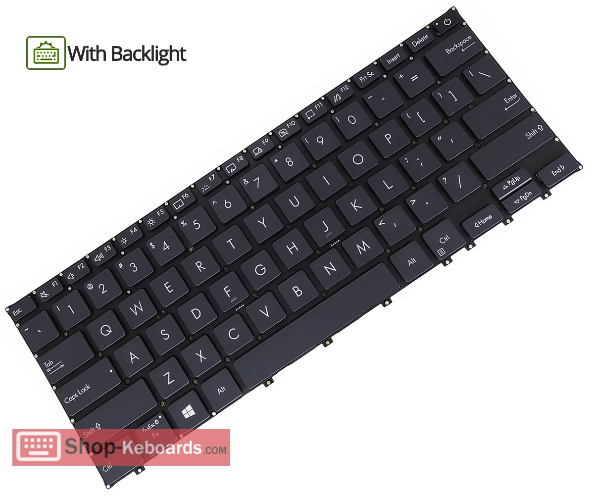 Asus B9450FA Keyboard replacement
