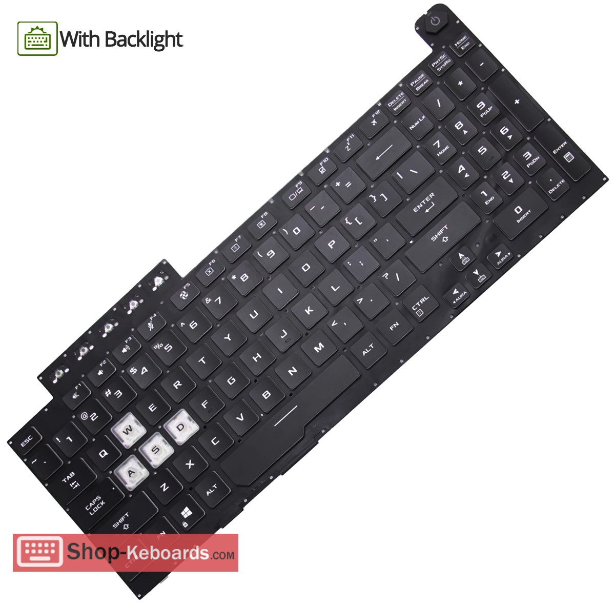 Asus 0KNR0-661VUS00 Keyboard replacement