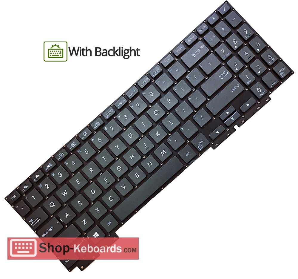 Asus Q508UG Keyboard replacement