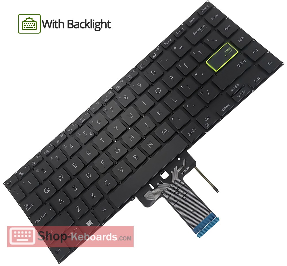 Asus VivoBook Flip 14 TM420UA Keyboard replacement