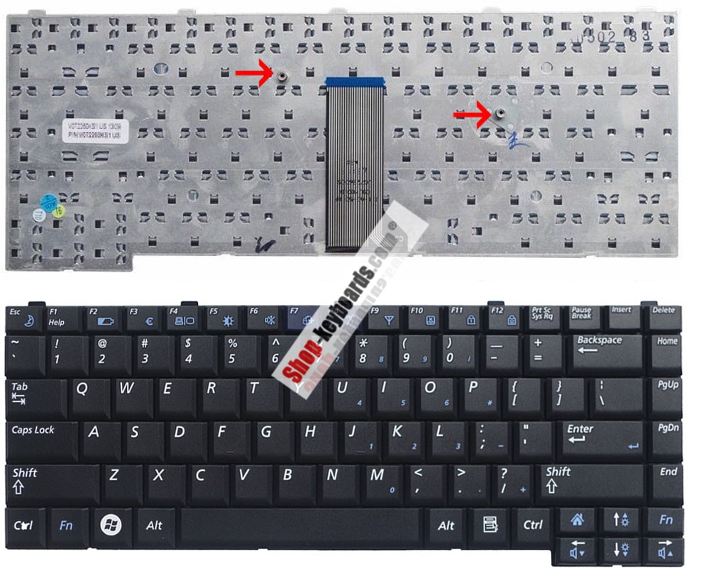 Samsung V072260GM1 Keyboard replacement