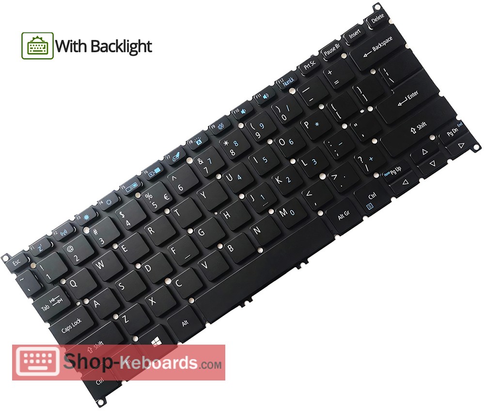 Acer TRAVELMATE TMP614-51-G2-52T9  Keyboard replacement
