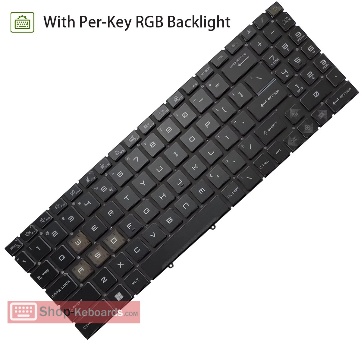 MSI RAIDER GE78HX 13VH-043TH  Keyboard replacement
