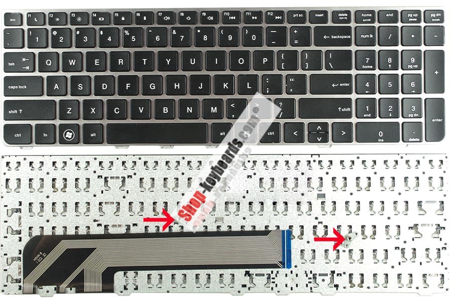 HP 638179-BA1  Keyboard replacement