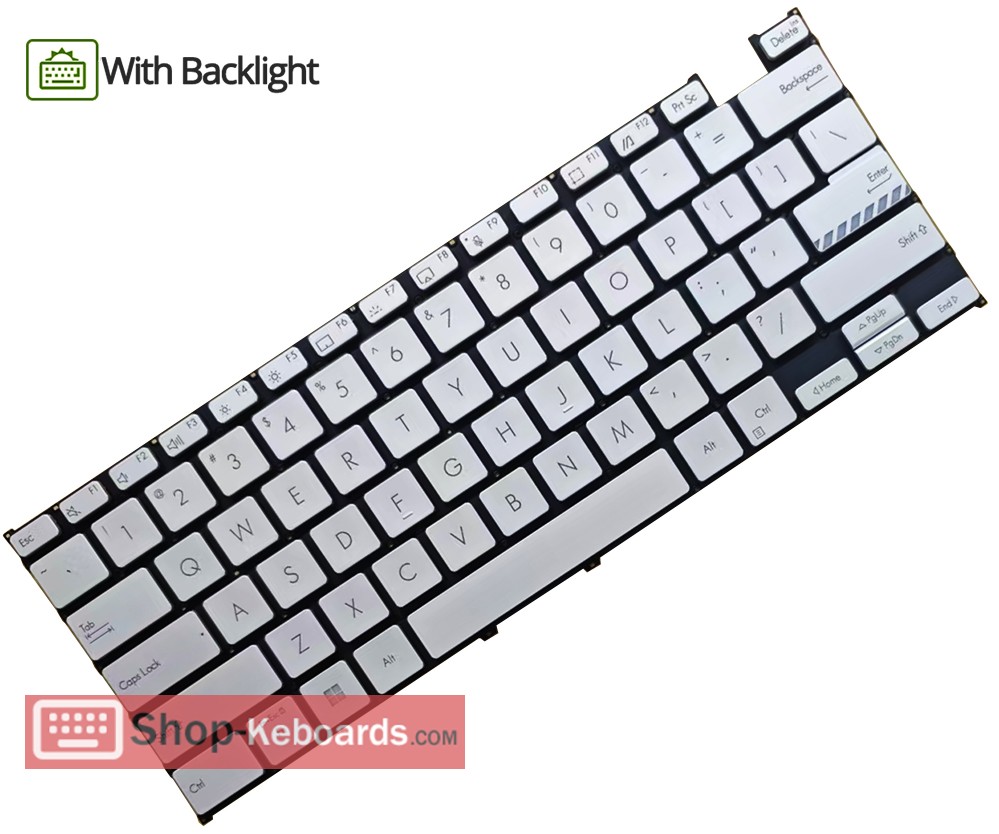 Asus 9Z.NLYBQ.A01 Keyboard replacement