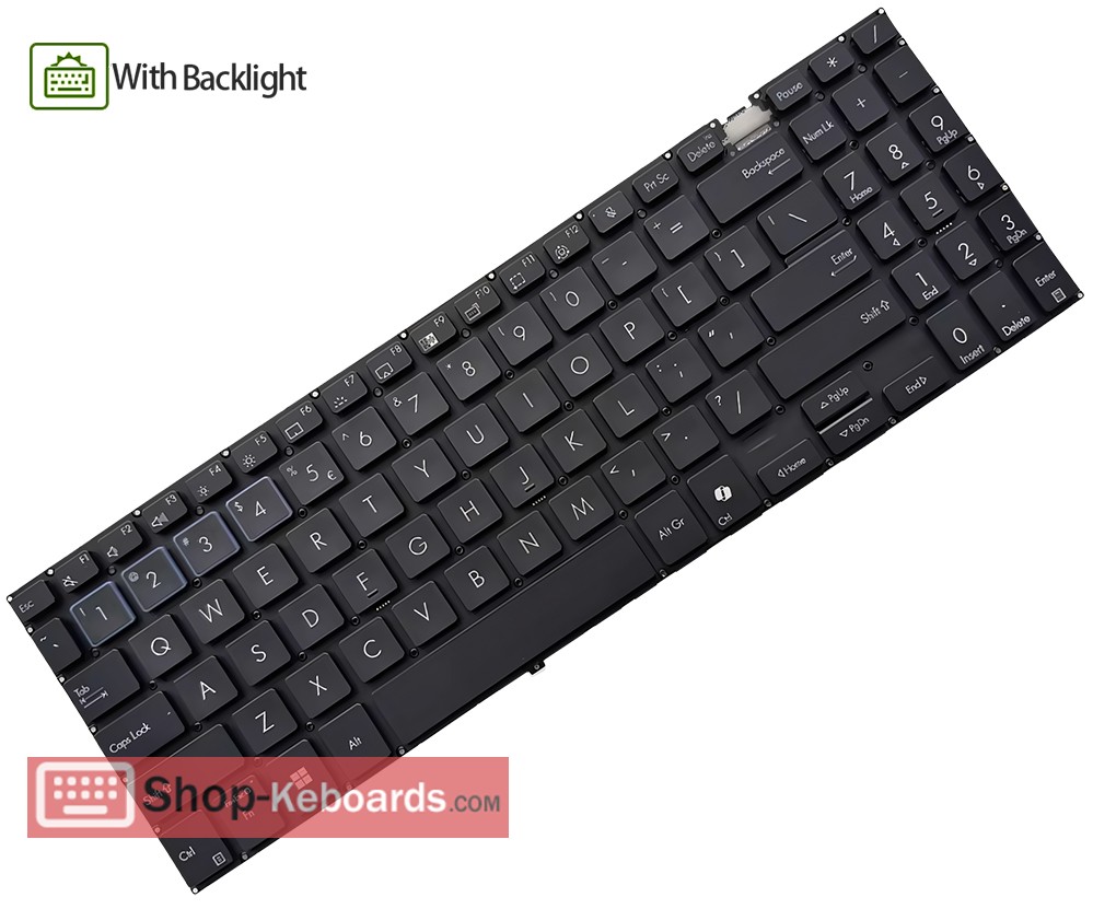 Asus 9Z.NMTPU.41D Keyboard replacement