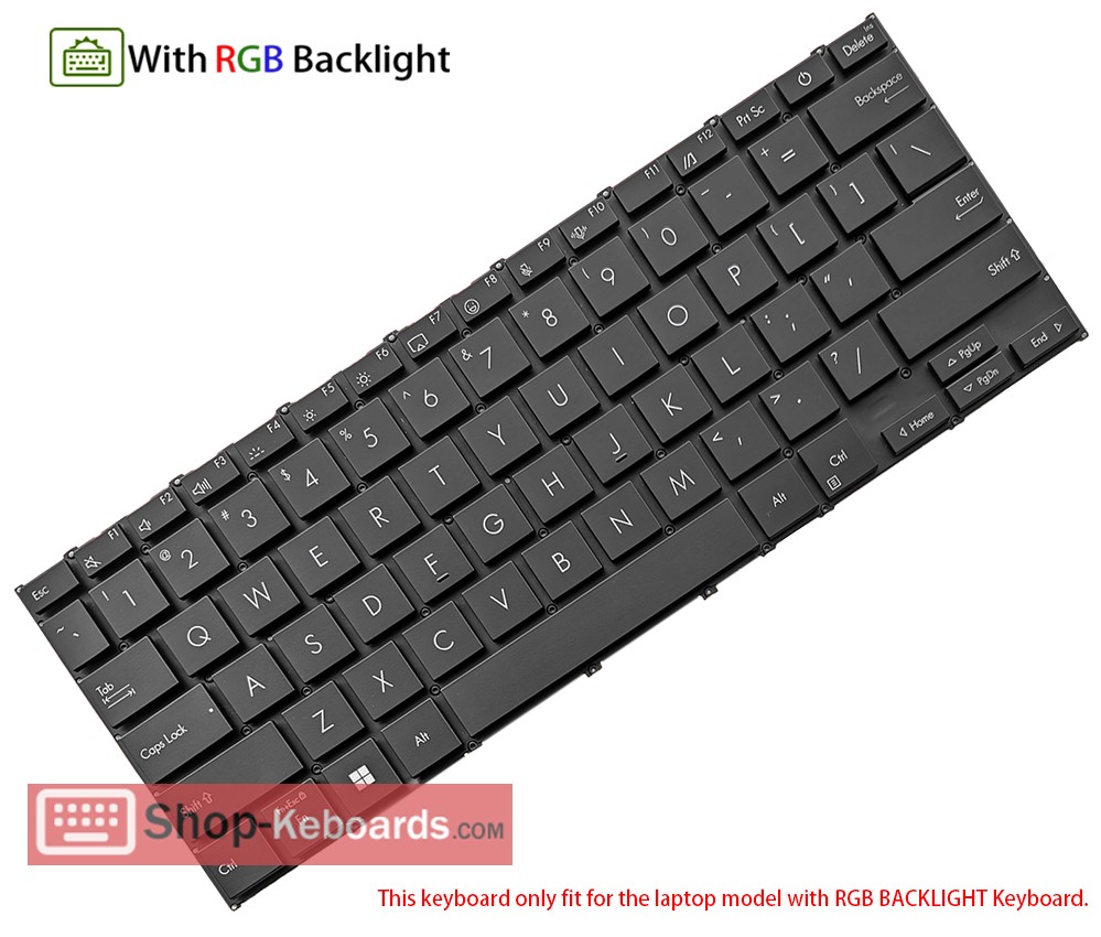 Asus S3407VA Keyboard replacement