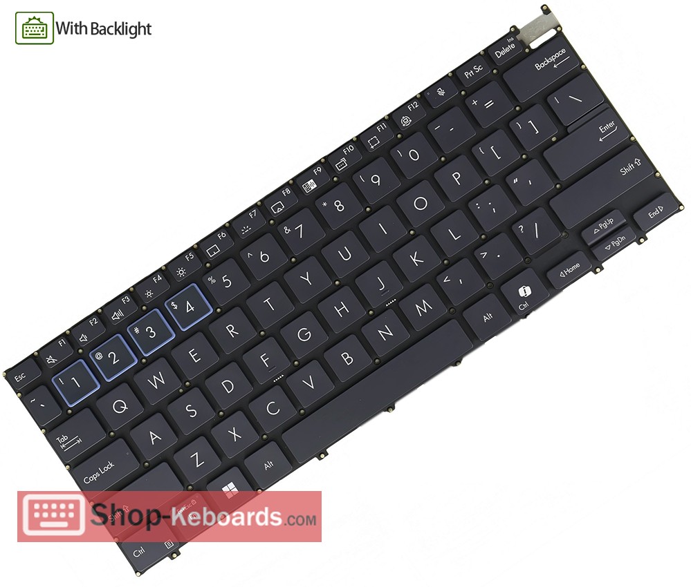 Asus B3404CVF Keyboard replacement
