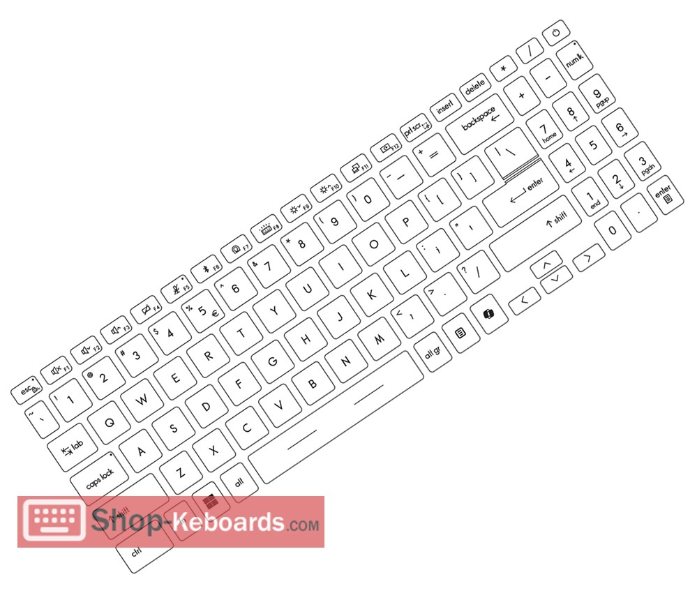 MSI MS-15S1 Keyboard replacement