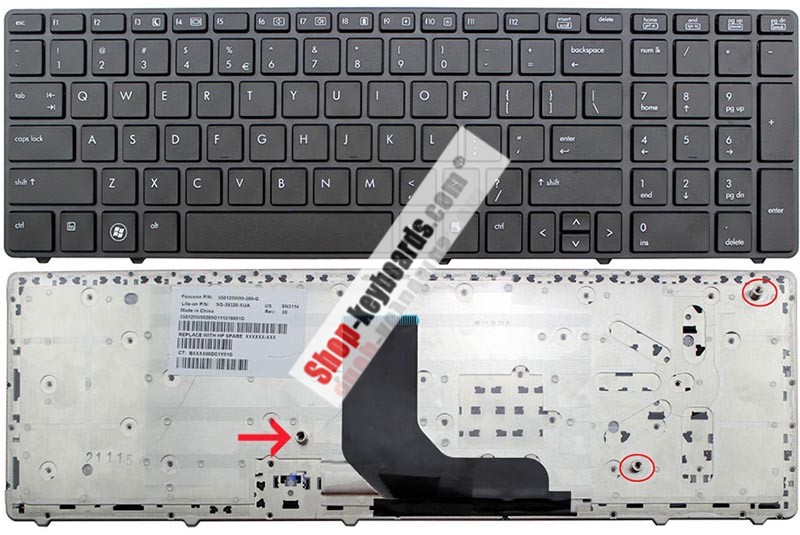 HP 686318-281 Keyboard replacement